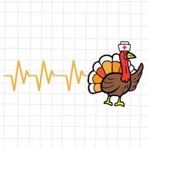 heartbeat turkey thanksgiving svg, heartbeat thankful, nurse turkey thanksgiving svg, nurse thankful svg, turkey run svg