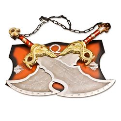 god of war blades of chaos metal, god of war, god of war blades of chaos sword twin blades, kratos metal cosplay weapon