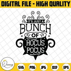 it's all a bunch of hocus pocus, funny halloween svg, hocus pocus svg,cutting file, witch's witches cauldron