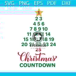 christmas countdown svg, christmas svg, countdow svg, christmas tangle svg