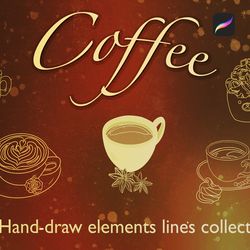 coffee brush stamps for procreate
