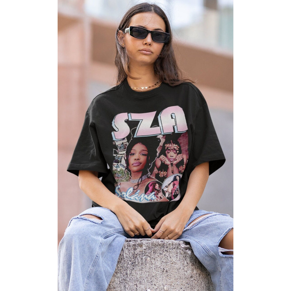 SZA HIPHOP TShirt  SZA Sweatshirt Vintage  Sza Hip hop RnB Rapper Soul  Sza American Rapper T-Shirt - 1.jpg