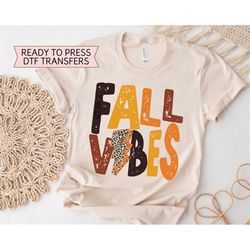 dtf transfers, ready to press, t-shirt transfers, heat transfer, direct to film, fall dtf transfers, fall vibes lightnin