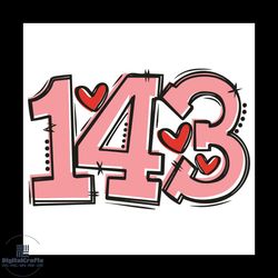 143 i love you svg, valentine svg, love svg, 143 svg, i love you svg, love gifts svg, couple svg, couple gifts svg, hear