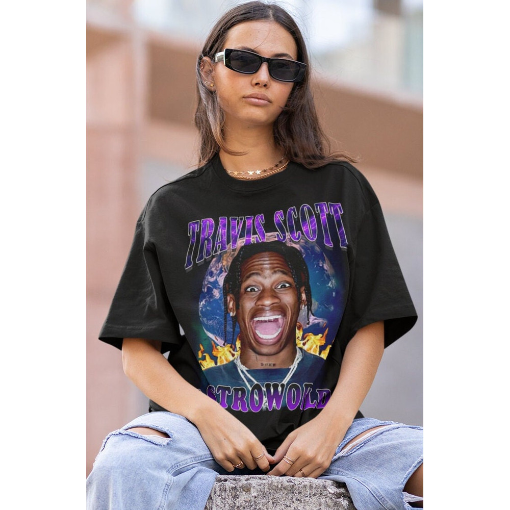 TRAVIS SCOTT HIPHOP TShirt Travis Scott Sweatshirt Vintage Travis Scott Hip hop RnB Rapper Soul Travis Scott American Rapper TShirt - 1.jpg