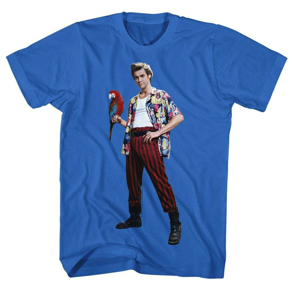 Ace Ventura Parrot Blue Adult T-Shirt - 1.jpg