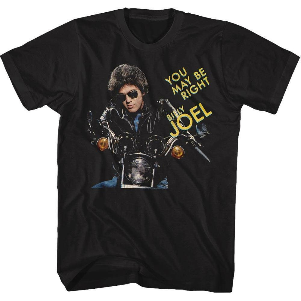 Billy Joel You May Be Right Black Adult T-Shirt - 1.jpg