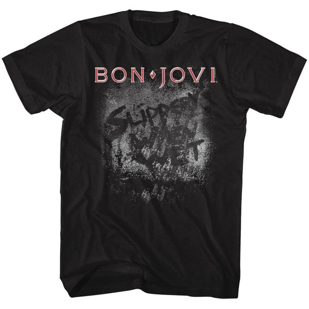 Bon Jovi Slippery When Wet Black Adult T-Shirt - 1.jpg