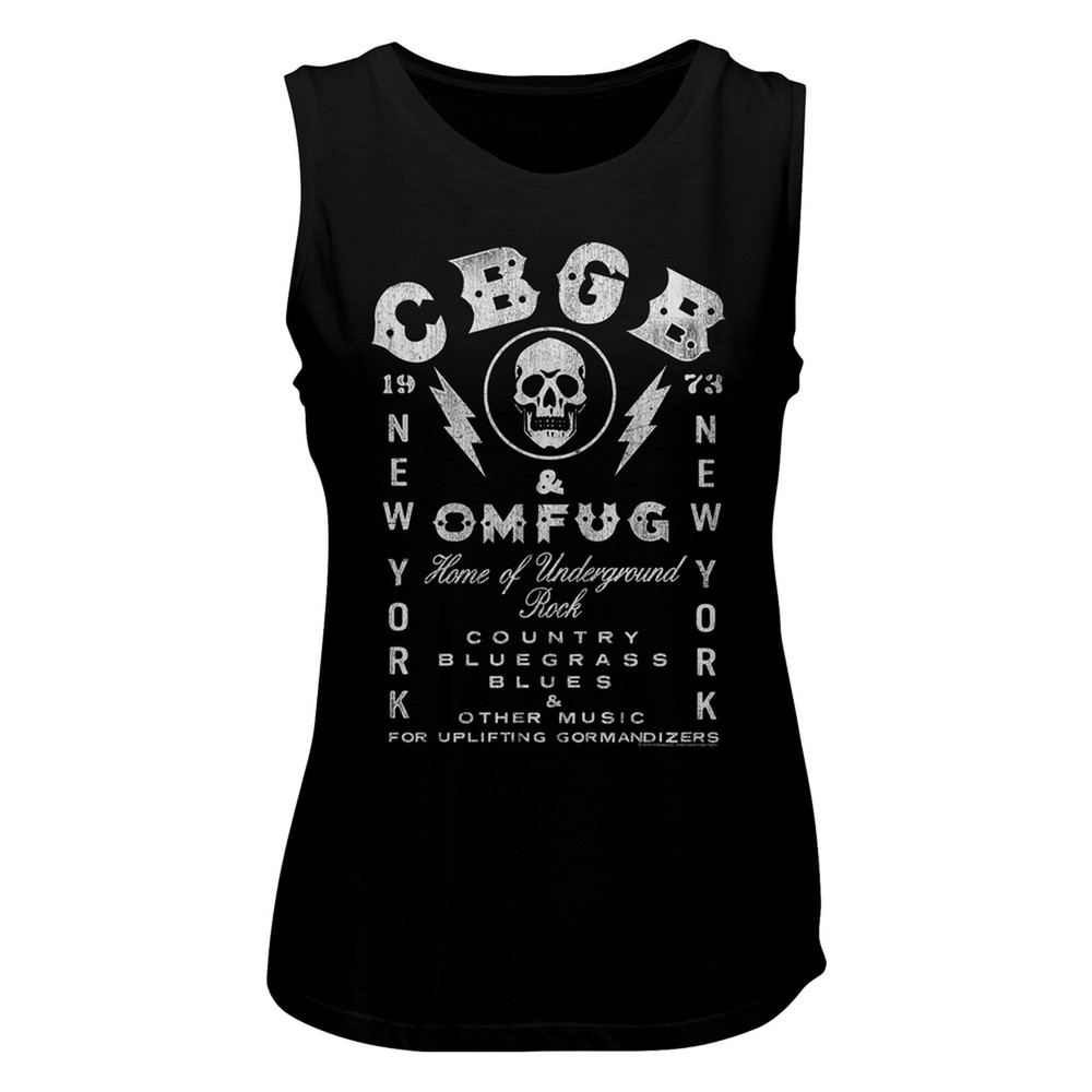 CBGB CBGB Black Women's Muscle Tank Top T-Shirt - 1.jpg