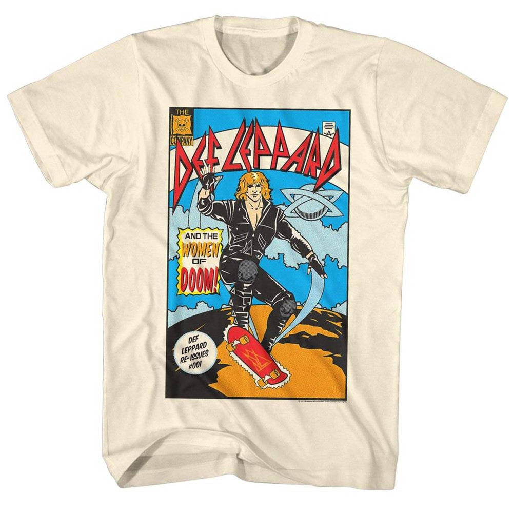 Def Leppard Comic Natural Adult T-Shirt - 1.jpg