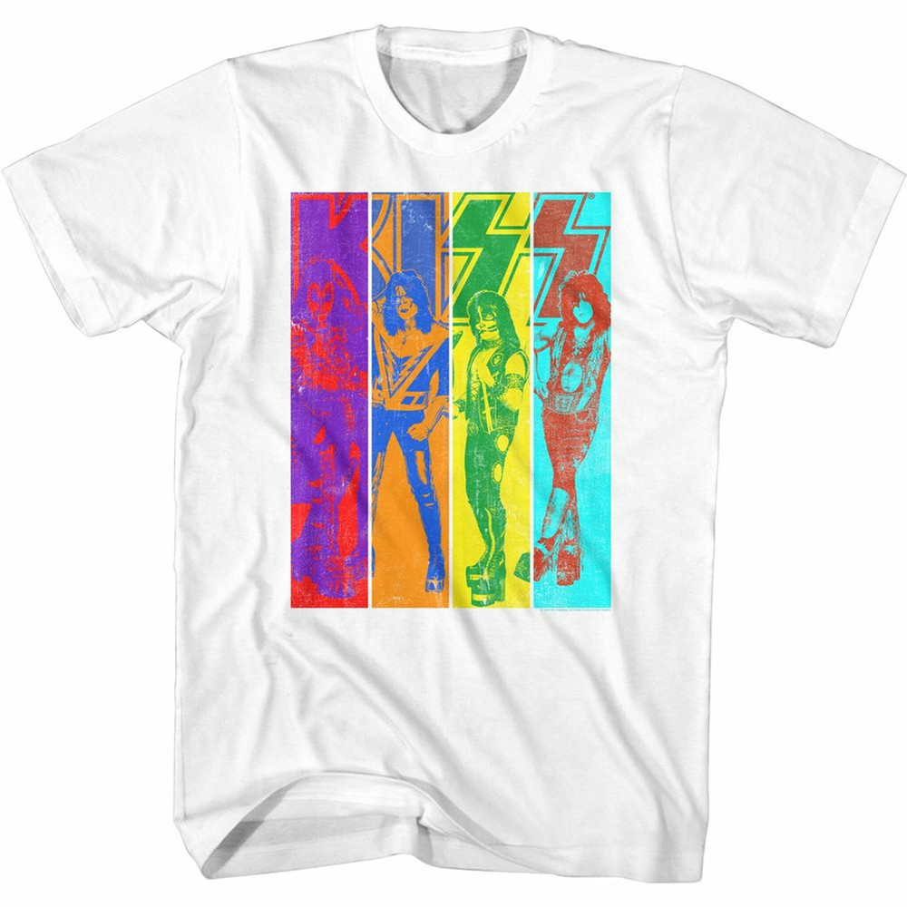 Kiss Color Kiss White Adult T-Shirt - 1.jpg