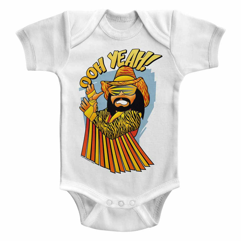 Macho Man Baby Oh White Infant Baby Onesie T-Shirt - 1.jpg