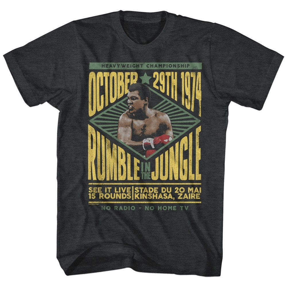 Muhammad Ali Rumble Black Heather Adult T-Shirt - 1.jpg