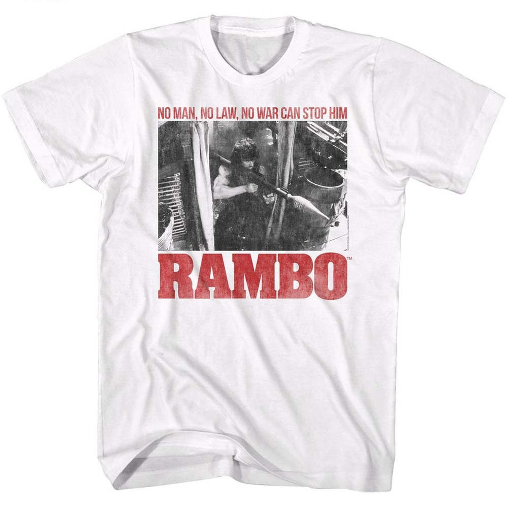 Rambo No One White Adult T-Shirt - 1.jpg
