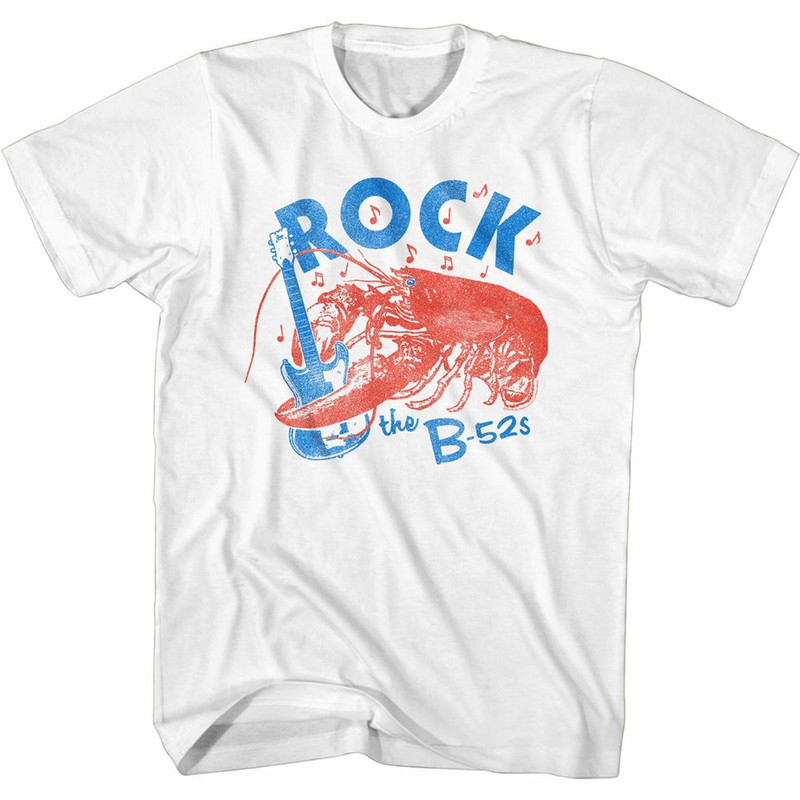 The B-52's Rock Lobster White Adult T-Shirt - 1.jpg