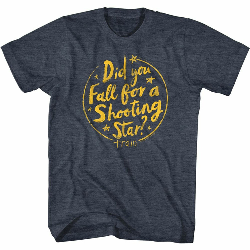 Train Band Drops of Jupiter Lyrics Navy Heather Adult T-Shirt - 1.jpg