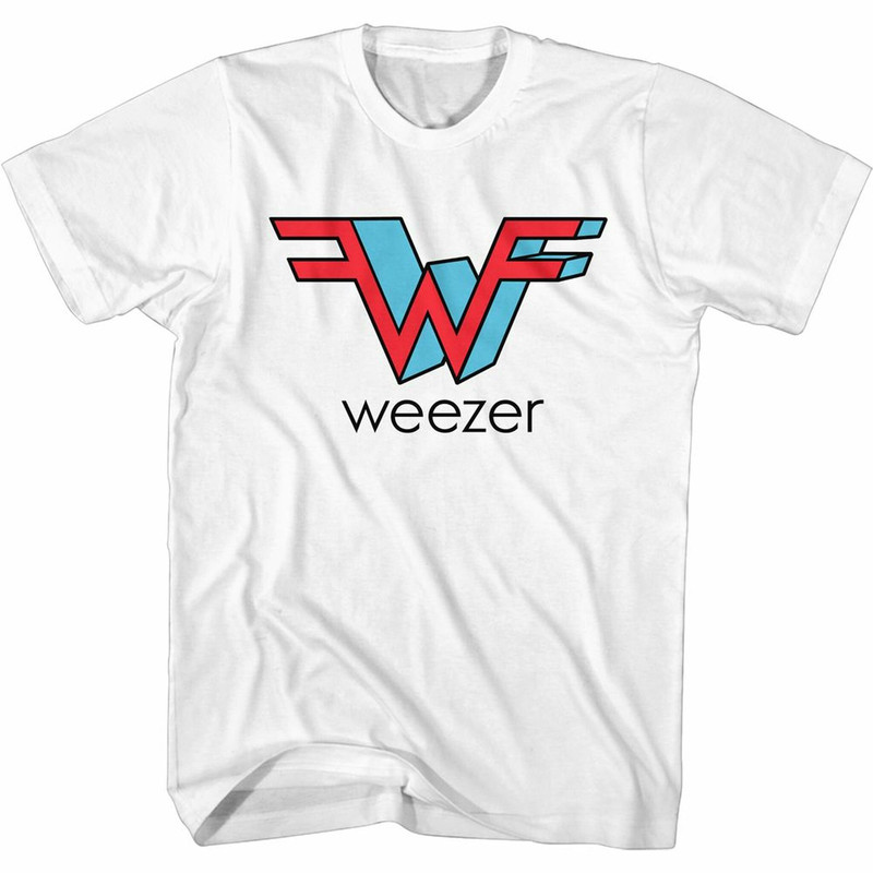 Weezer 3D W White Adult T-Shirt - 1.jpg