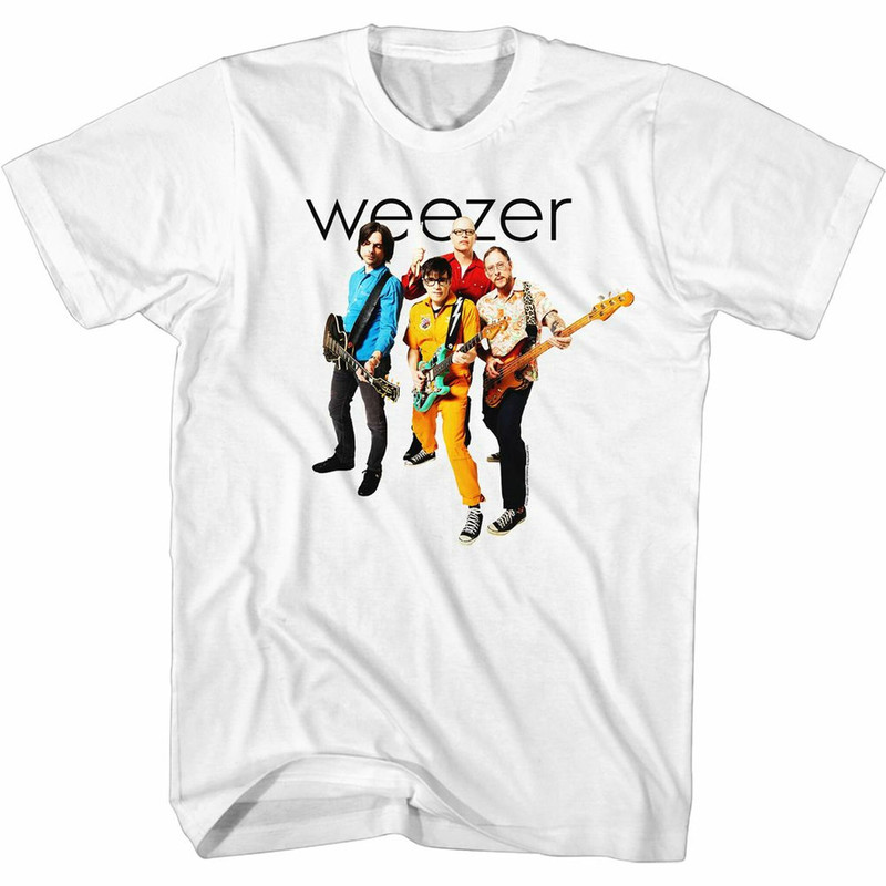 Weezer The Band White Adult T-Shirt - 1.jpg