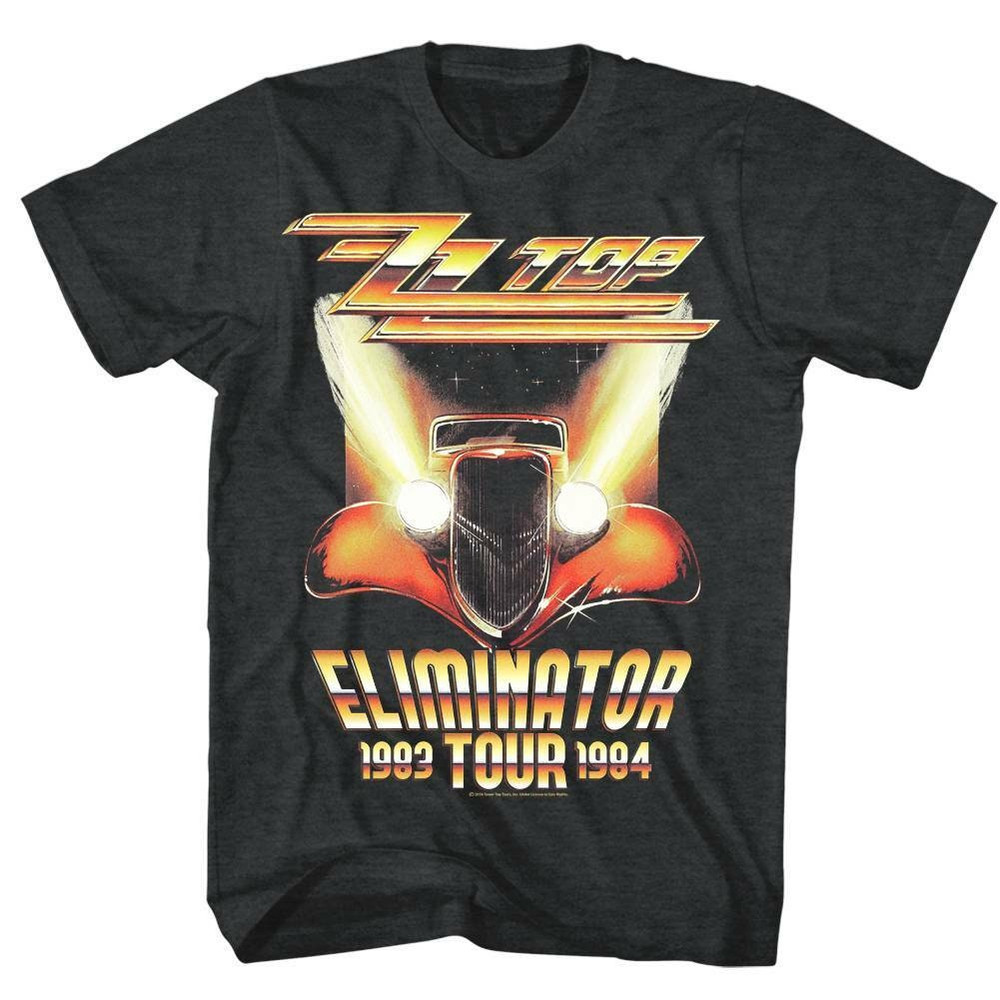 ZZ Top Eliminator Tour Black Heather Adult T-Shirt - 1.jpg