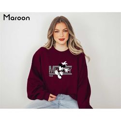 retro mickey 1928 sweatshirt, walt disney shirt, disneyland sweater, magic kingdom, disney vacation sweatshirt, disneywo
