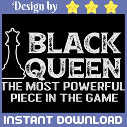Black queen most powerful piece in the game chess piece svg dxf pdf silhouette cut files cricut stencil quotes for women