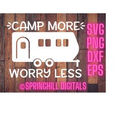 camp more worry less svg | camping cut file | camping t-shirt svg | camper sign svg | camping mat svg | campground svg |