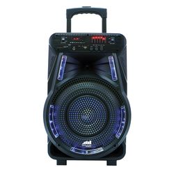 naxa portable 12 inch bluetooth party speaker with disco light