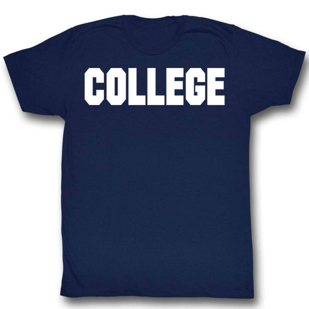 Animal House College Navy Adult T-Shirt - 1.jpg