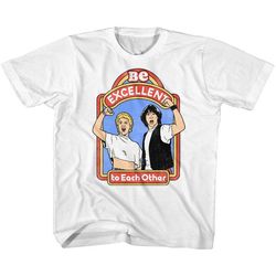 Bill And Ted Excellent Storybook White Toddler T-Shirt
