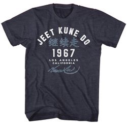 Bruce Lee Academy '67 Navy Heather Adult T-Shirt
