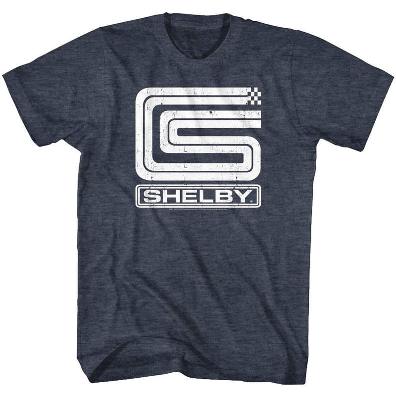 Carroll Shelby Motors Shelby CS Logo Navy Heather T-Shirt - 1.jpg