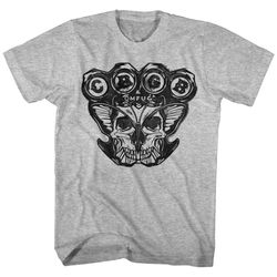 cbgb bone knuckles heather adult t-shirt