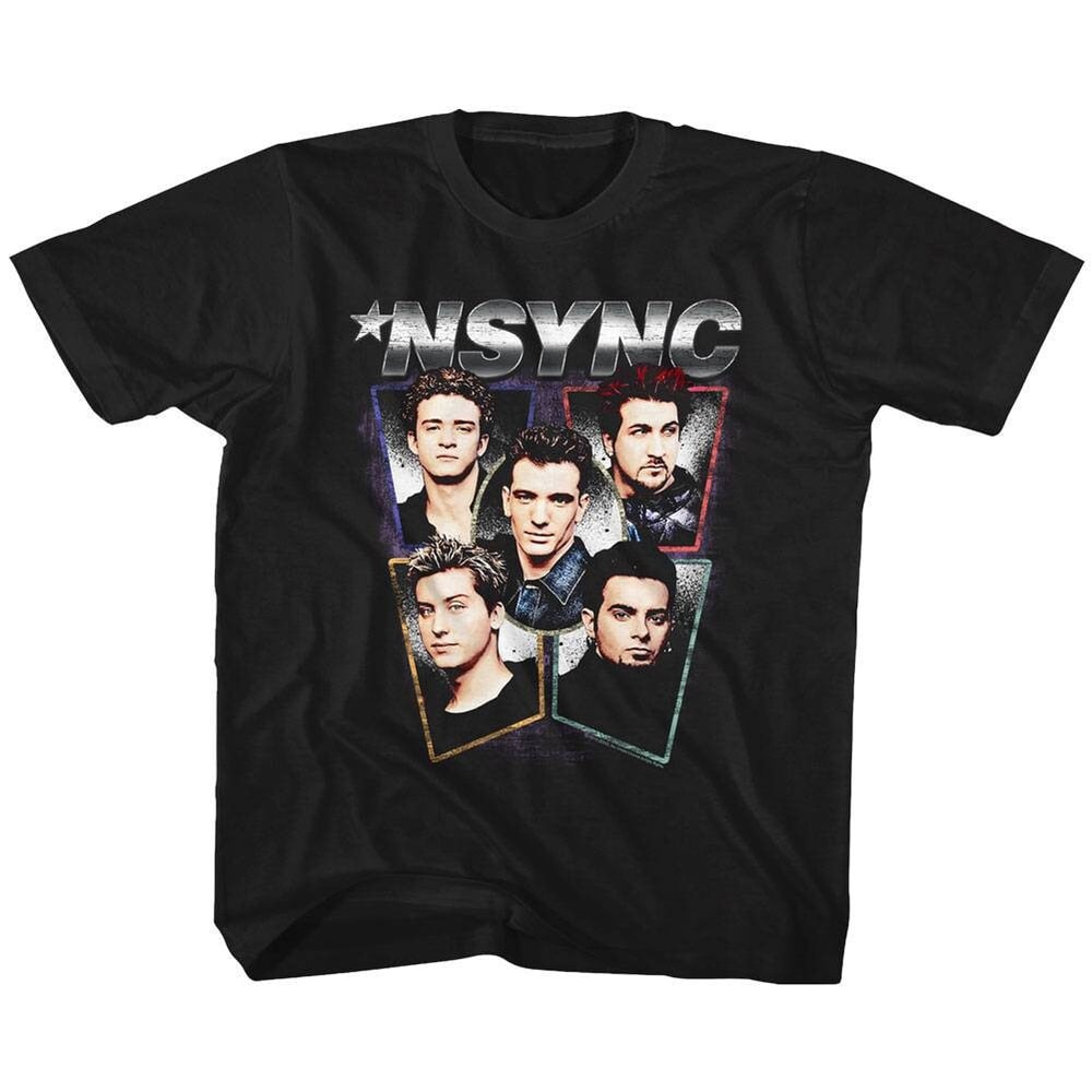 NSYNC Heads Black Toddler T-Shirt - 1.jpg
