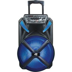 naxa portable 12" bluetooth party speaker with disco light