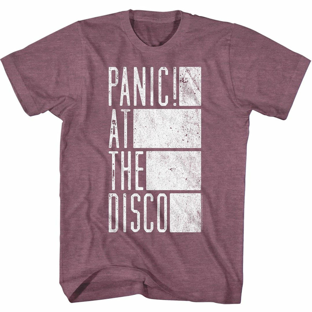 Panic At The Disco Box Light Maroon Heather Adult T-Shirt - 1.jpg