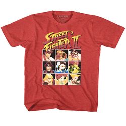 street fighter 8bit vintage red children's t-shirt