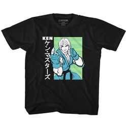 street fighter ken black toddler t-shirt