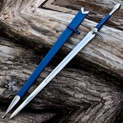 glamdring sword foe-hammer and the beater sword of gandalf blue edition