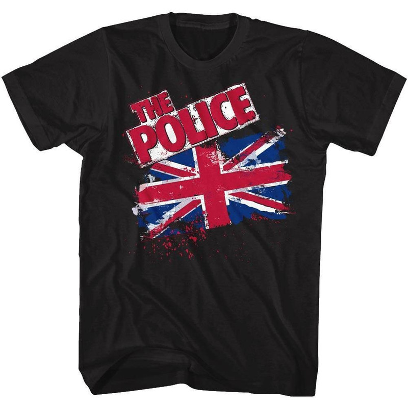 The Police Union Jack Black Adult T-Shirt - 1.jpg