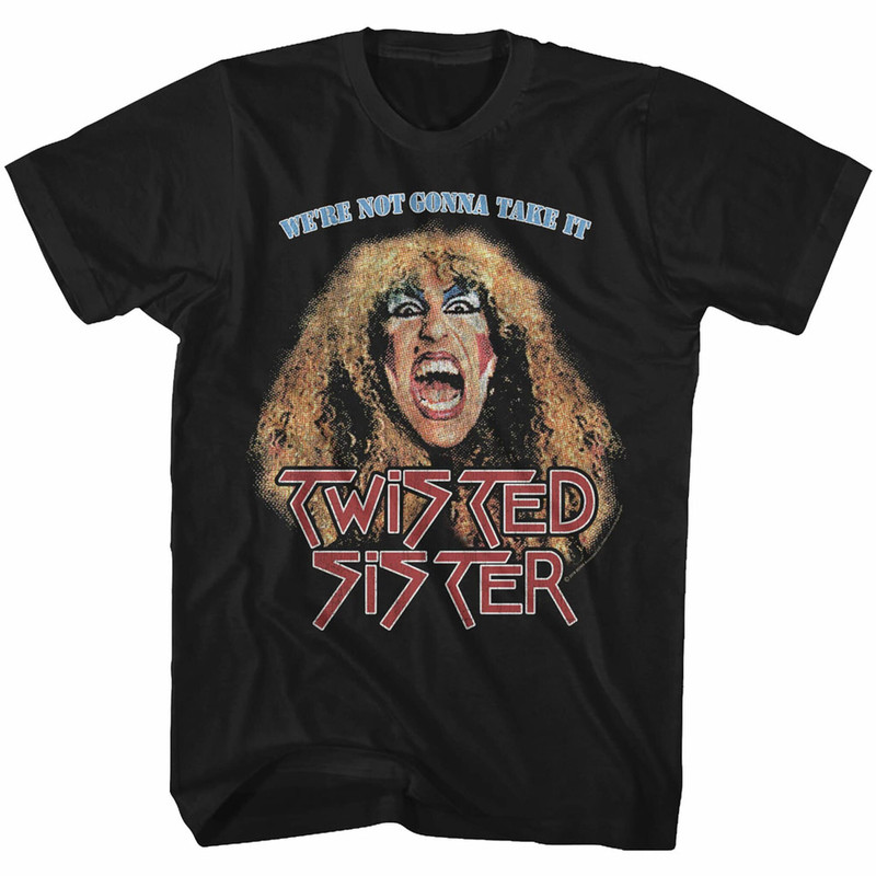 Twisted Sister Not Gonna Take It Black Adult T-Shirt - 1.jpg