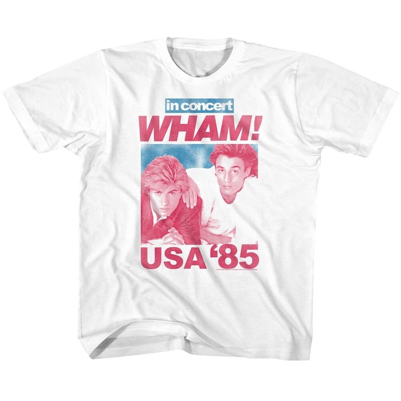 Wham USA 85 White Youth T-Shirt - 1.jpg