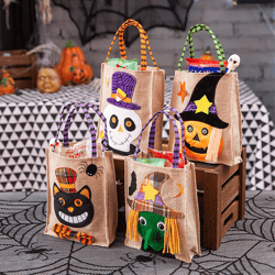 Halloween Decoration Candy Portable Pumpkin Bag