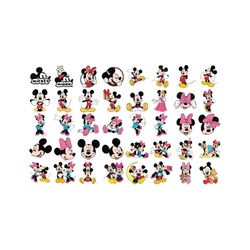 mickey minnie mouse bundle svg, disney svg, mickey svg, minnie svg, mickey minnie bundle svg, disney movie svg, cartoon