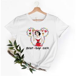 christmas disney princess t-shirt, christmas snow white shirt, best day ever disney shirts, disneyworld shirts family, d