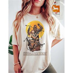 vintage disney star wars chewbacca corps shirt, retro funny star wars comfort colors shirt, star wars wicket ewoks shirt