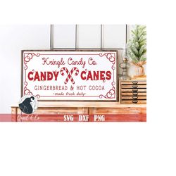 kringle candy co. svg, christmas sign svg, holiday cut file, hot cocoa, gingerbread, cricut files, silhouette designs, p
