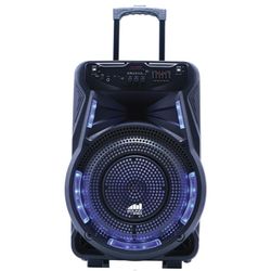 naxa portable 15 inch bluetooth party speaker with disco light