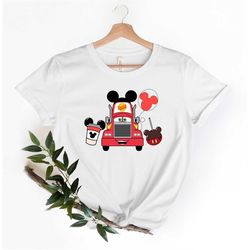 disney cars mack snacks shirts, disney mickey ear mack truck disney world shirt, adults and kids sizes, short sleeve shi