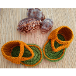 Crochet Baby Sandal  Pdf Pattern