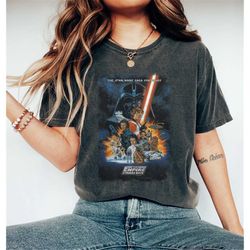 vintage disney star wars comfort colors shirt, star wars empire strikes back, retro star wars shirt, disneyworld shirts,